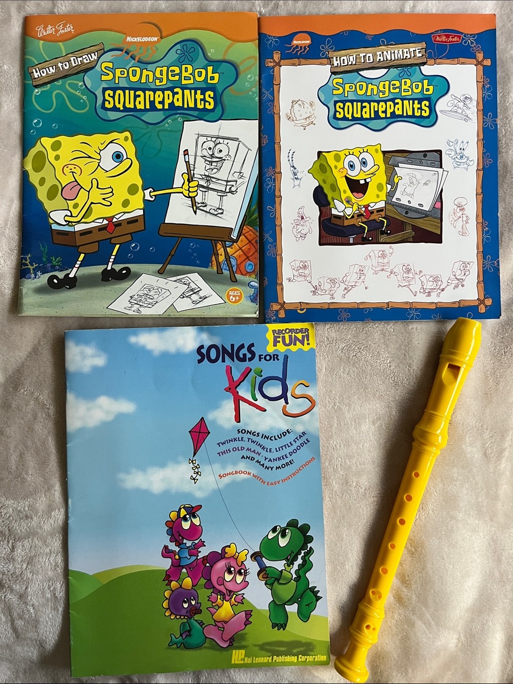 SpongeBob SquarePants How to Draw & How to Animate Book Set - Yellow